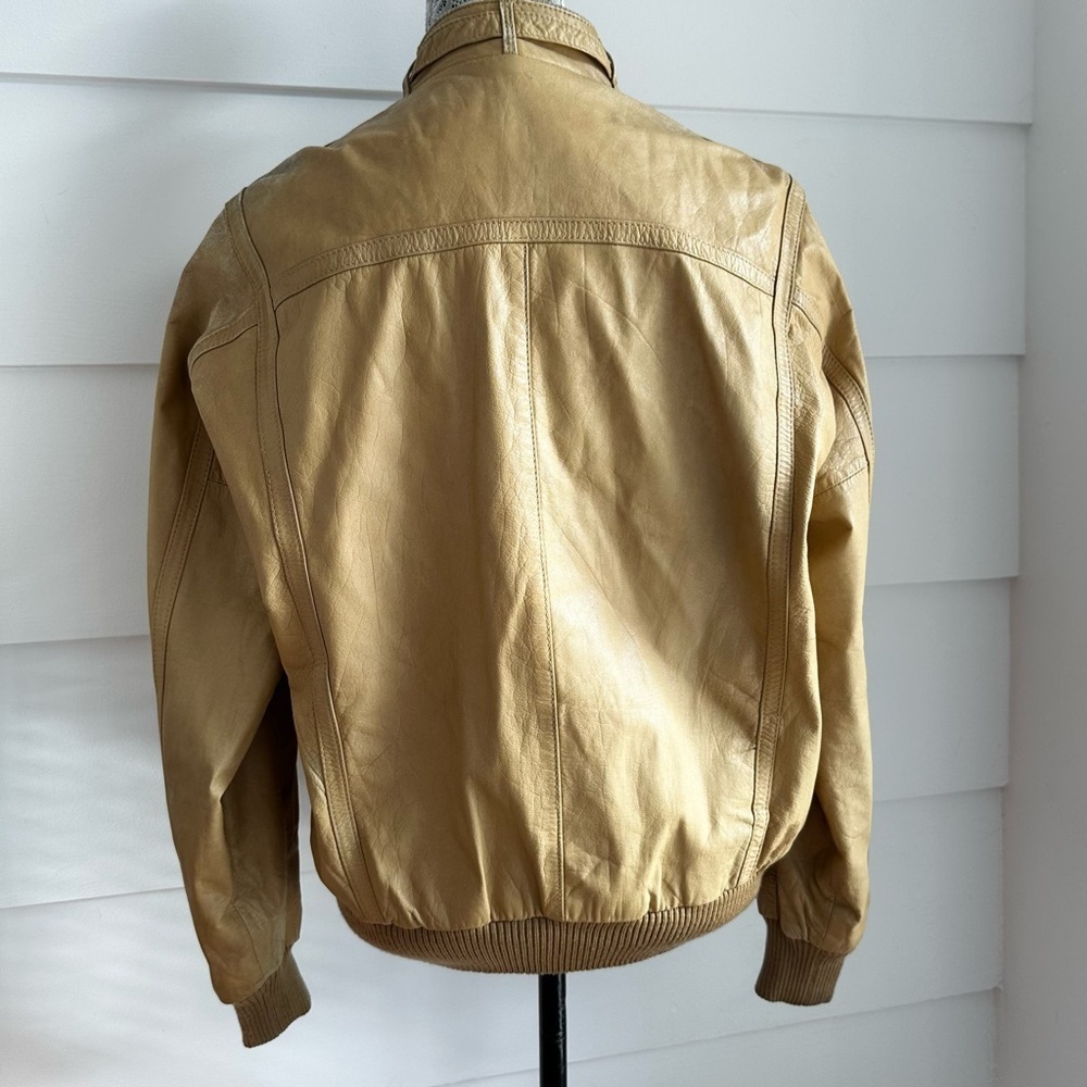 Vintage Leather Style Auto Carerra Design Jacket size L - Picture 5 of 11